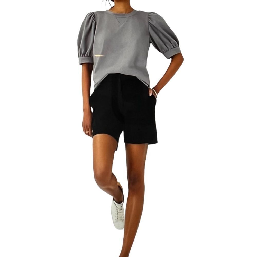 ANN TAYLOR FACTORY Women’s 5” Cotton Casual Shorts Black Size 10